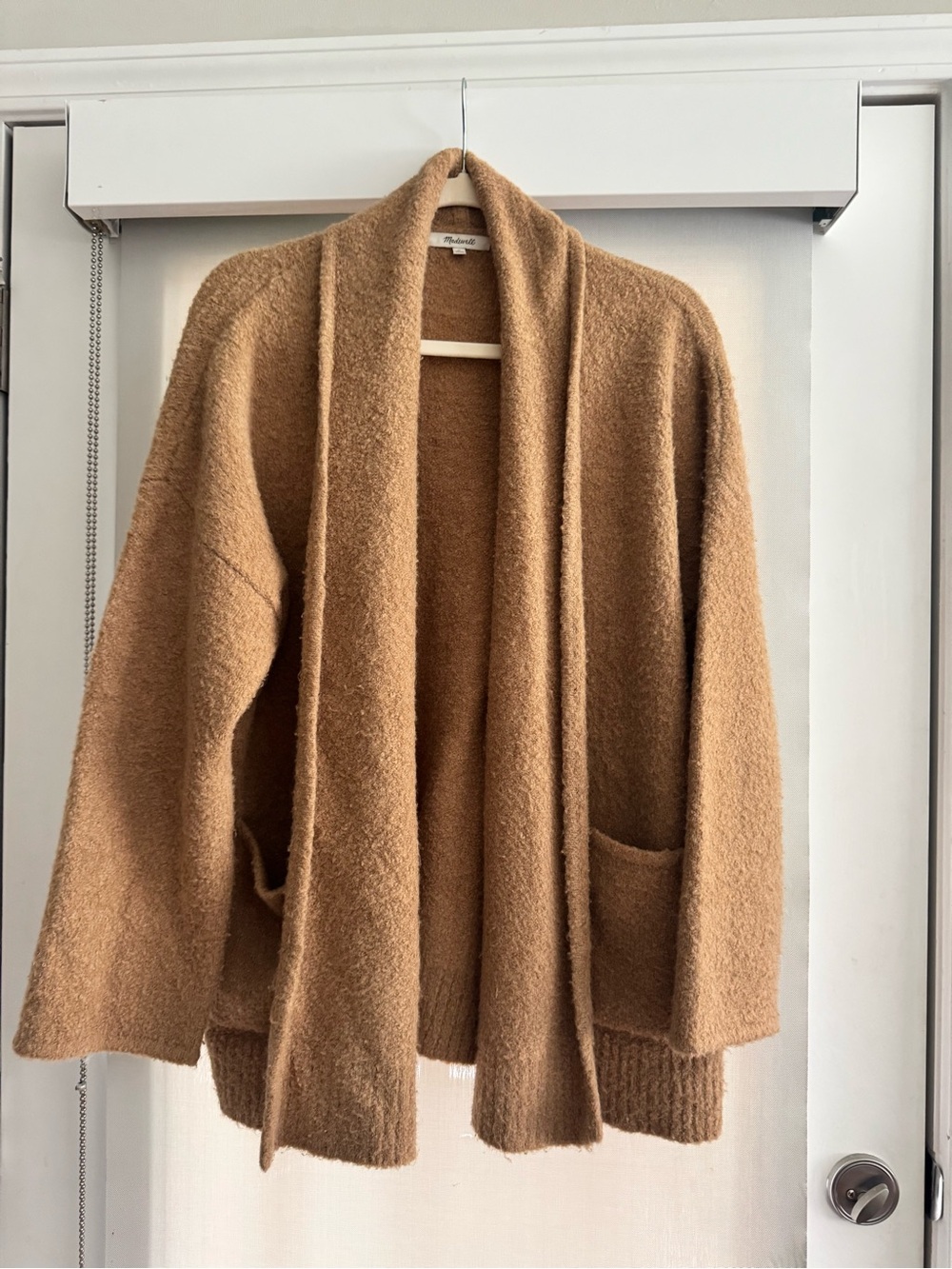 Madewell Camel Cardigan Sweater